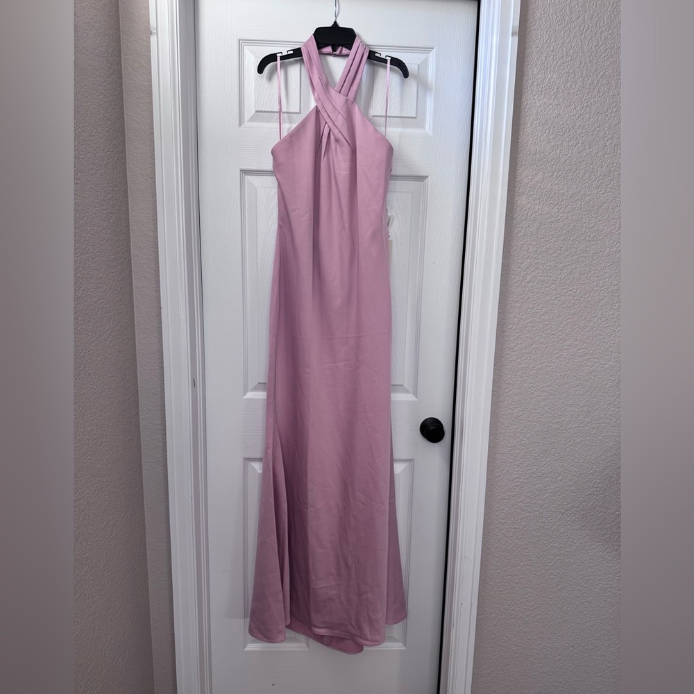 NWT BHLDN Pink Halter Formal Gown (Bridesmaid)
